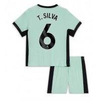 Chelsea Thiago Silva #6 Tredje Dräkt Barn 2023-24 Kortärmad (+ Korta byxor)